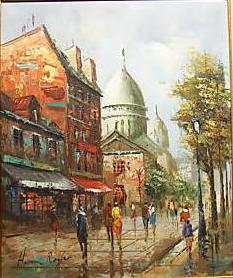 unknow artist Henri Royer Vue sur Montmartre oil painting picture